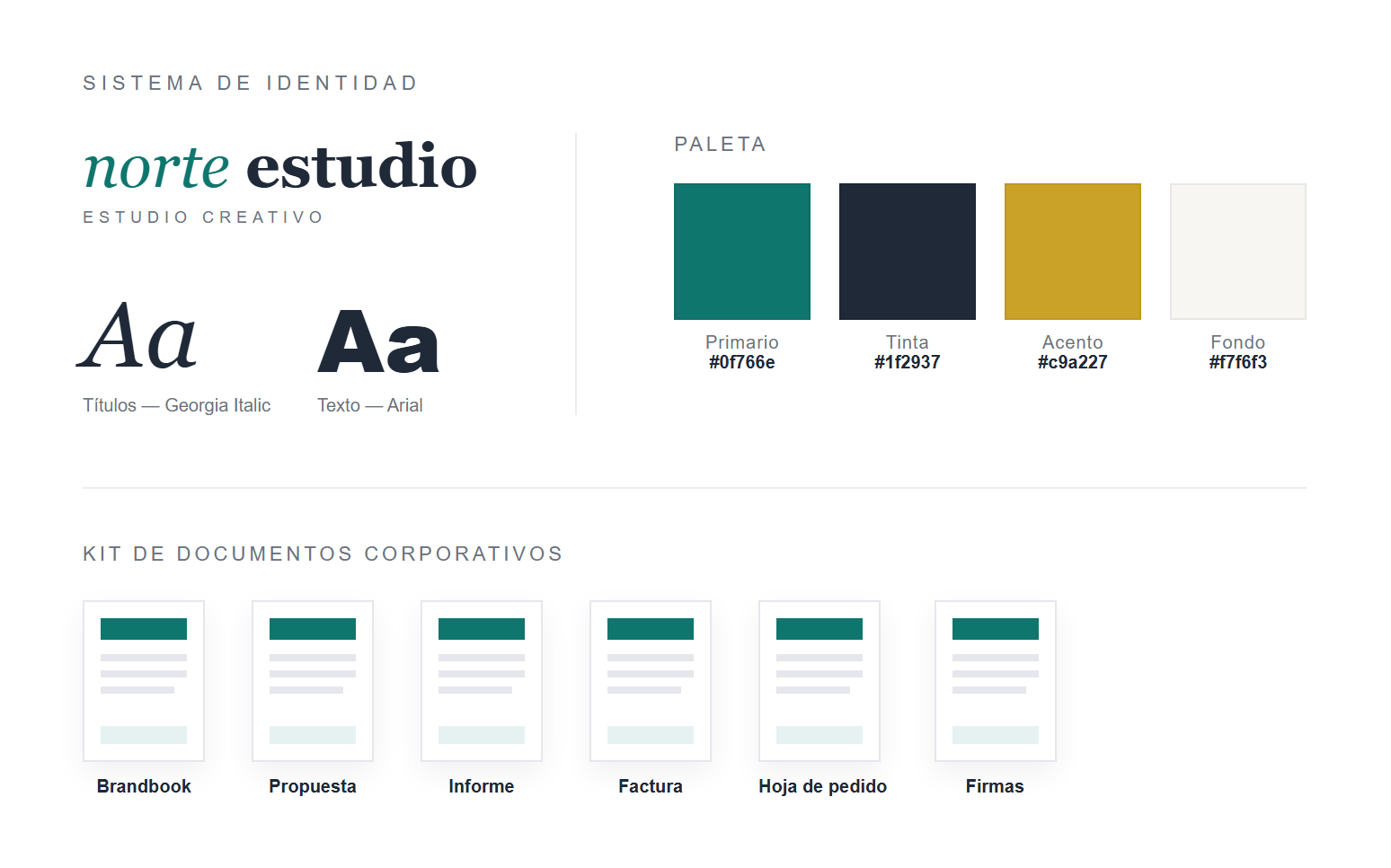 Sistema de identidad y documentos corporativos para una agencia de marketing de Madrid